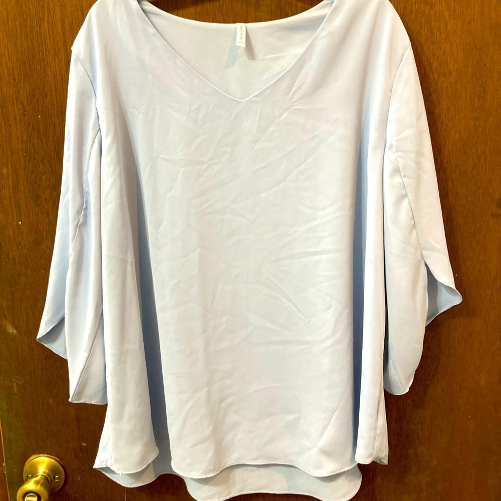 Baby blue blouse. Size 2x